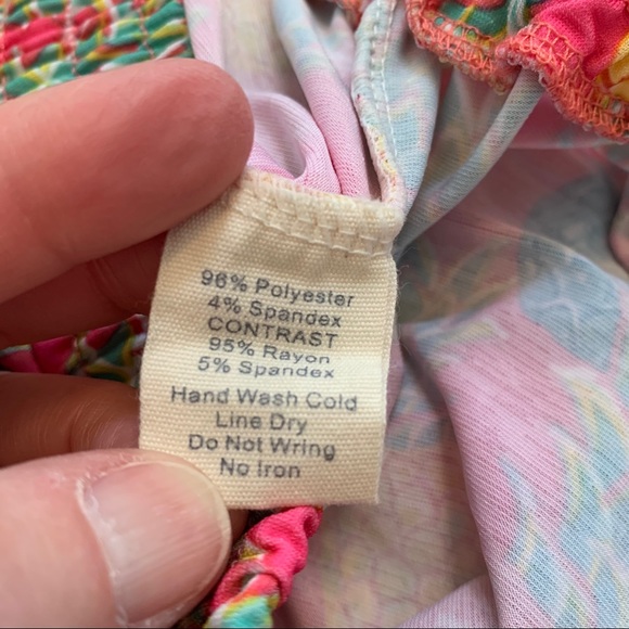 Simply Southern Pink Pineapple Tassel Shorts S/M - Picture 5 of 9